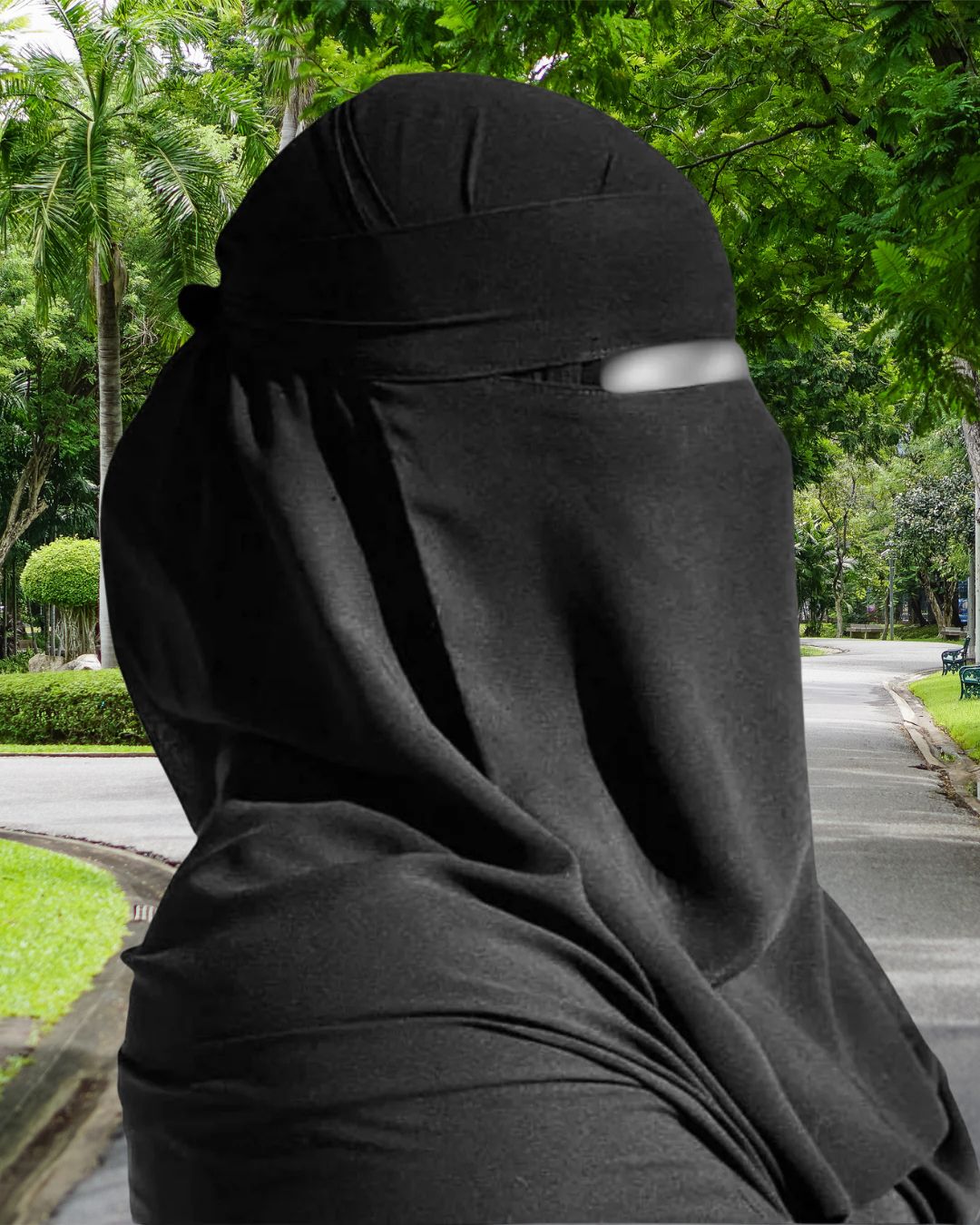 Long Plain Niqab