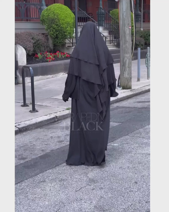 Load and play video in Gallery viewer, Layered Khimar
