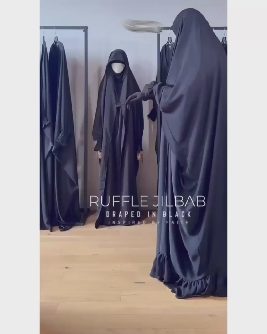 Load and play video in Gallery viewer, Ruffle Jilbab (Open)
